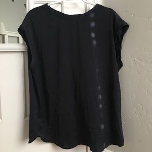 Navy blue Silk blouse